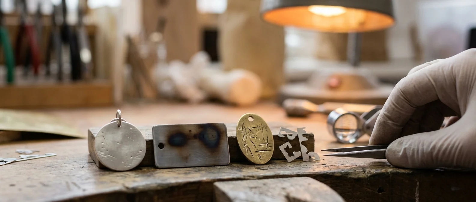 Jewelry laser welder price by tier: pieces marked, engraved and cut on the MOPA side